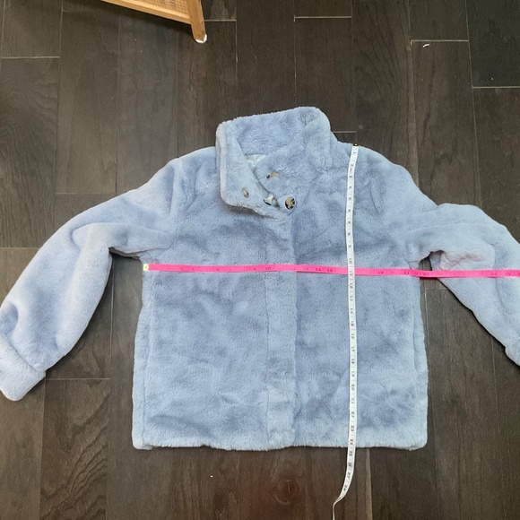 Periwinkle Moonlight Faux Fur Coat Jacket By Philosophy Republic Clothing - Picture 11 of 14